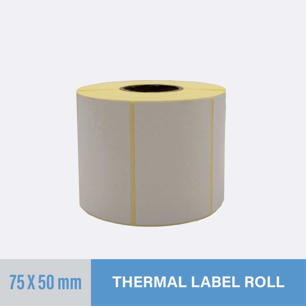 Thermal Sticker 75x50mm - 1000 pcs/roll