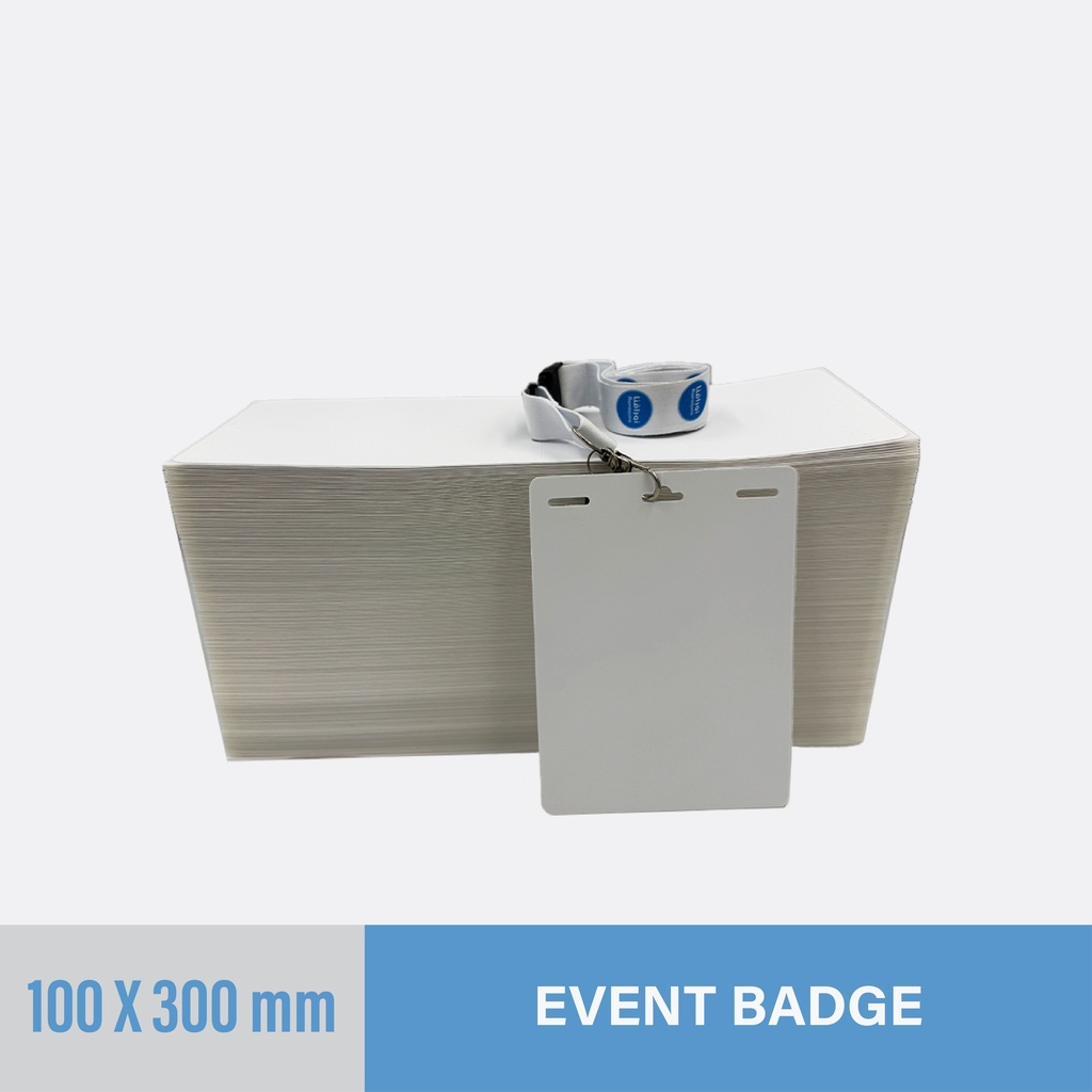 Event Badge 100x300mm - Name Label