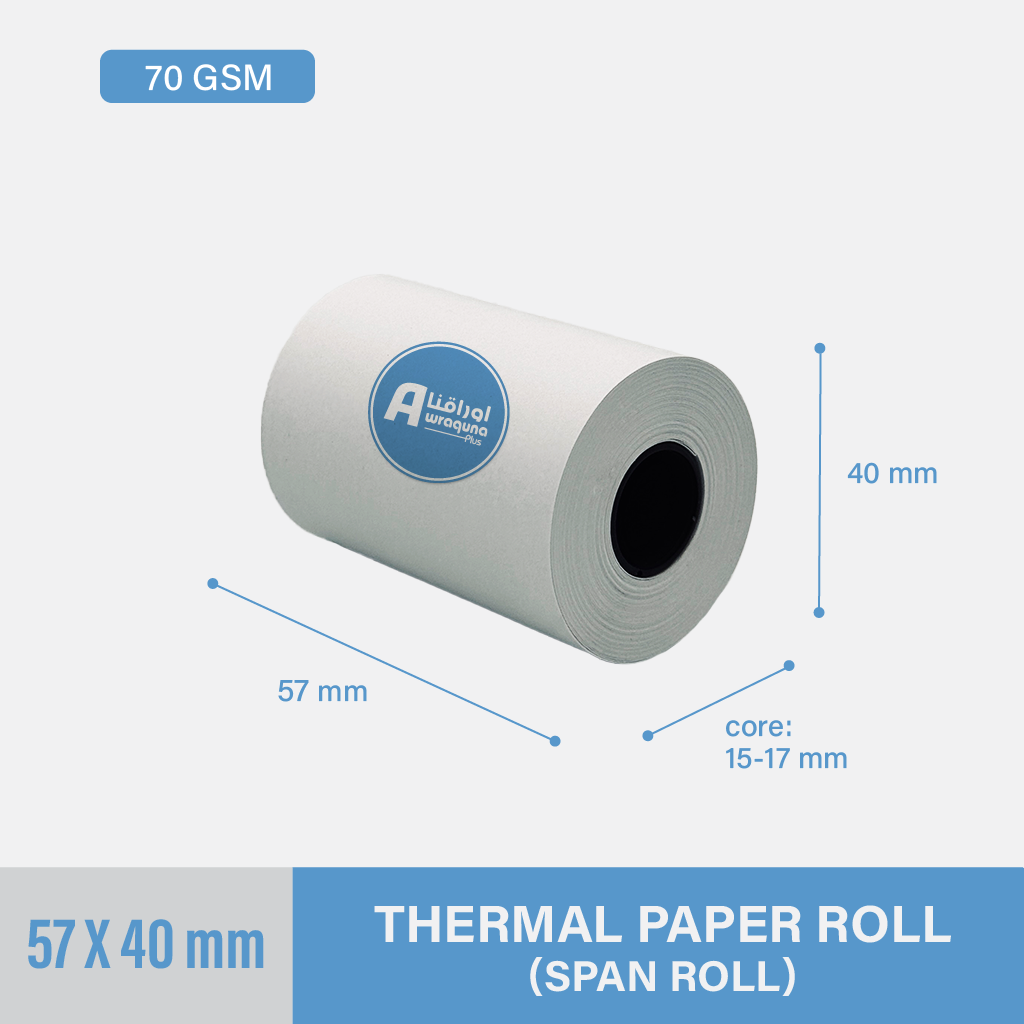 Thermal Roll 57x40mm - Premium Quality