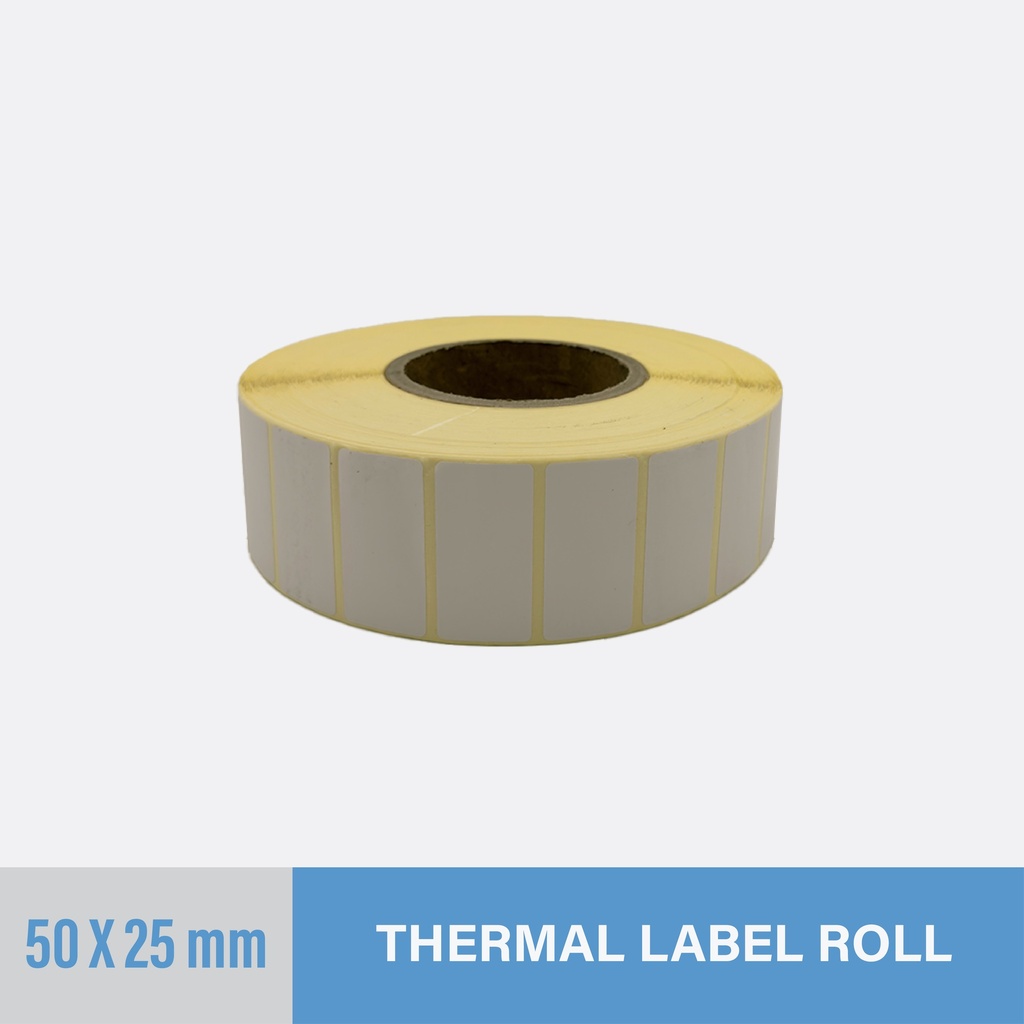 Thermal Sticker 50x25mm - 2000 pcs/roll