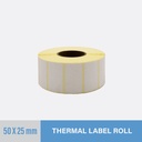 Thermal Sticker 50x25mm - 5000 pcs/roll