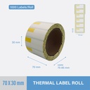 Thermal Sticker 70x30mm - 1000 pcs/roll