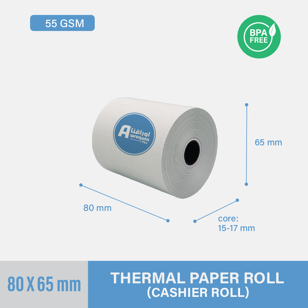 Thermal Cashier Roll 80x65mm