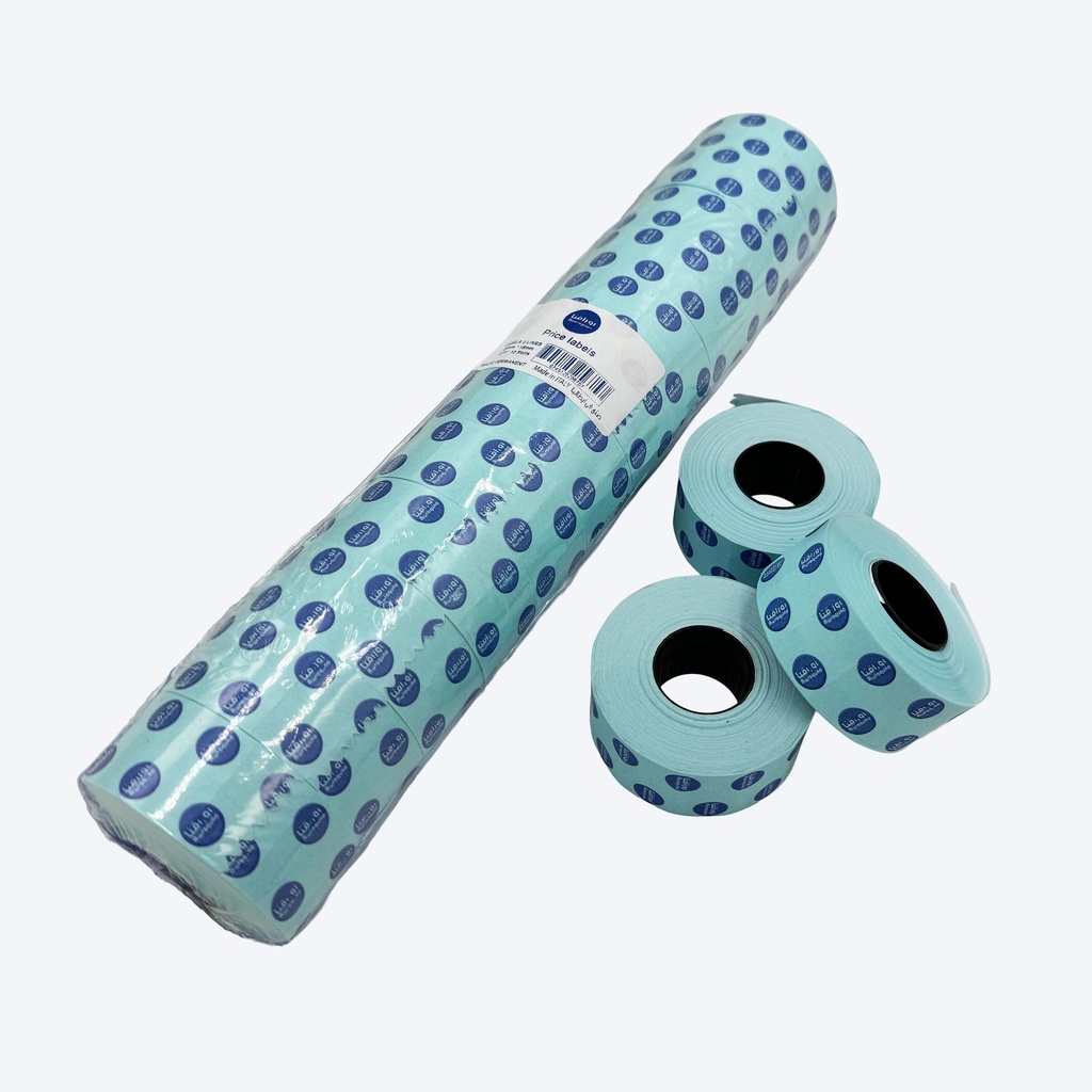 ستيكر تاريخ إيطالي ابيض 2616 مم - 1000 ستيكر بالرول خطين - غير حراري