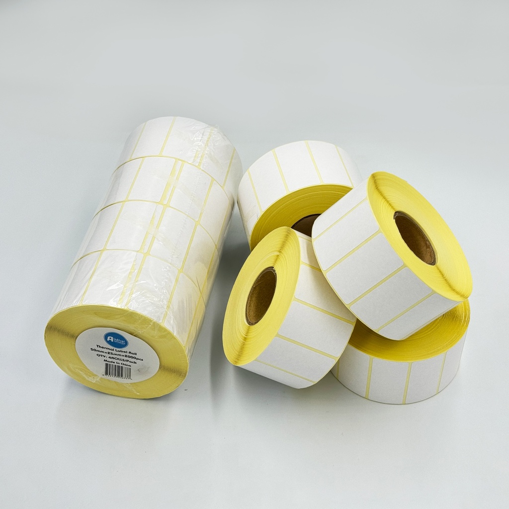 Thermal Sticker 50x25mm - 2000 pcs/roll