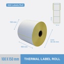 Thermal Sticker 100x150mm - 500 pcs/roll