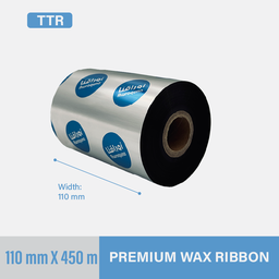 [R110450PW] Wax Ribbon 110x450mm